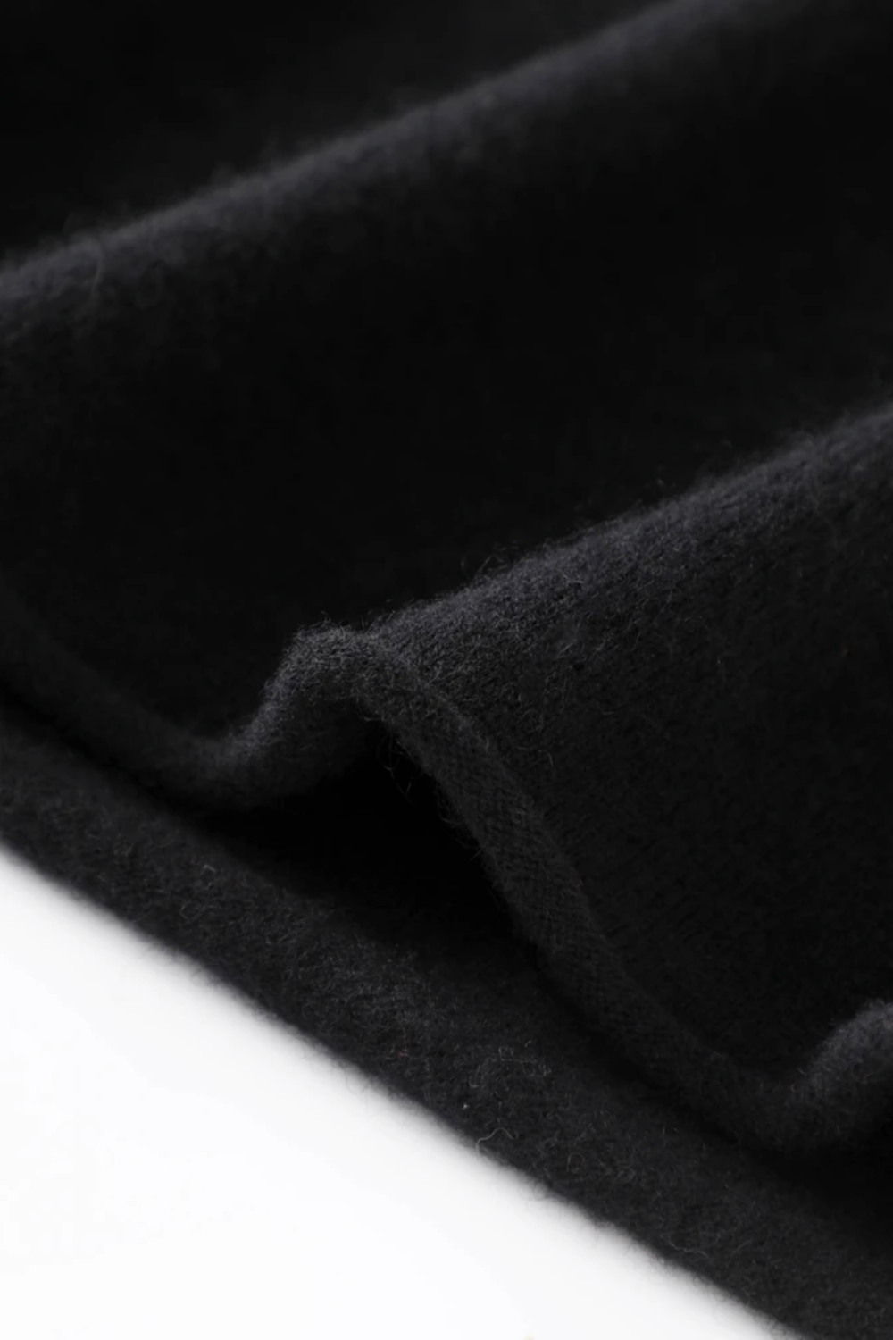 Close-up of black fabric texture
