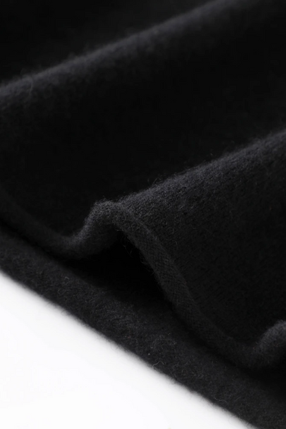 Close-up of black fabric texture