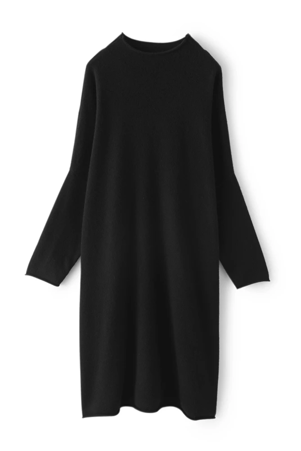 Black dress on a white background